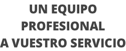 UN EQUIPO  PROFESIONAL  A VUESTRO SERVICIO